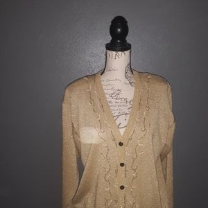 DRESS BARN BEADED CARDIGAN